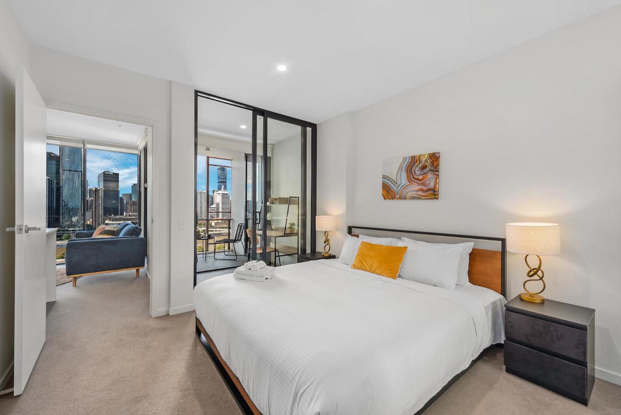 Apartment Stylish And Location With King Bed, Pool, Gym Brisbane