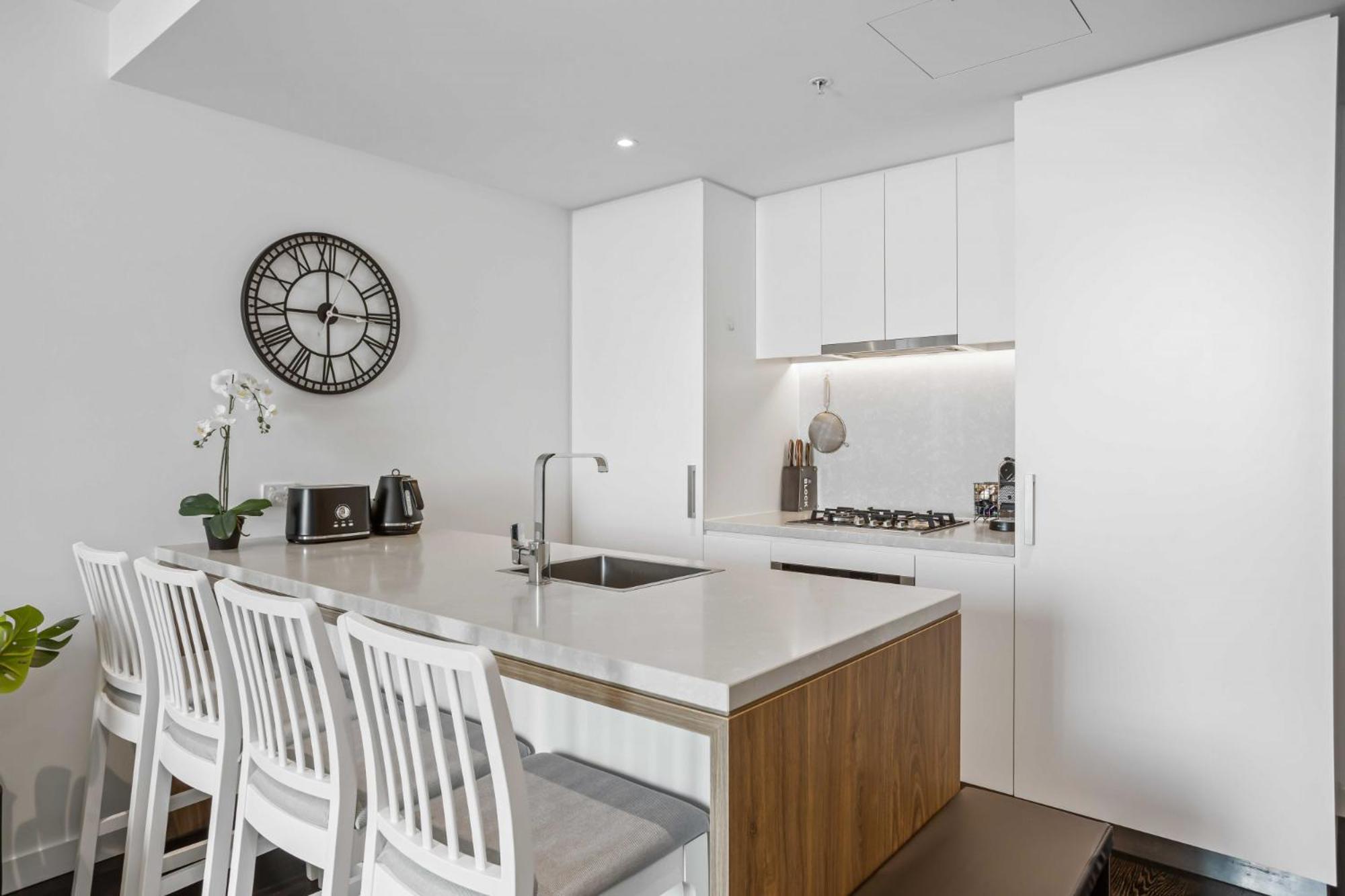 Chic 1-bed With Parking, Rooftop Pool And Gym Apartamento *